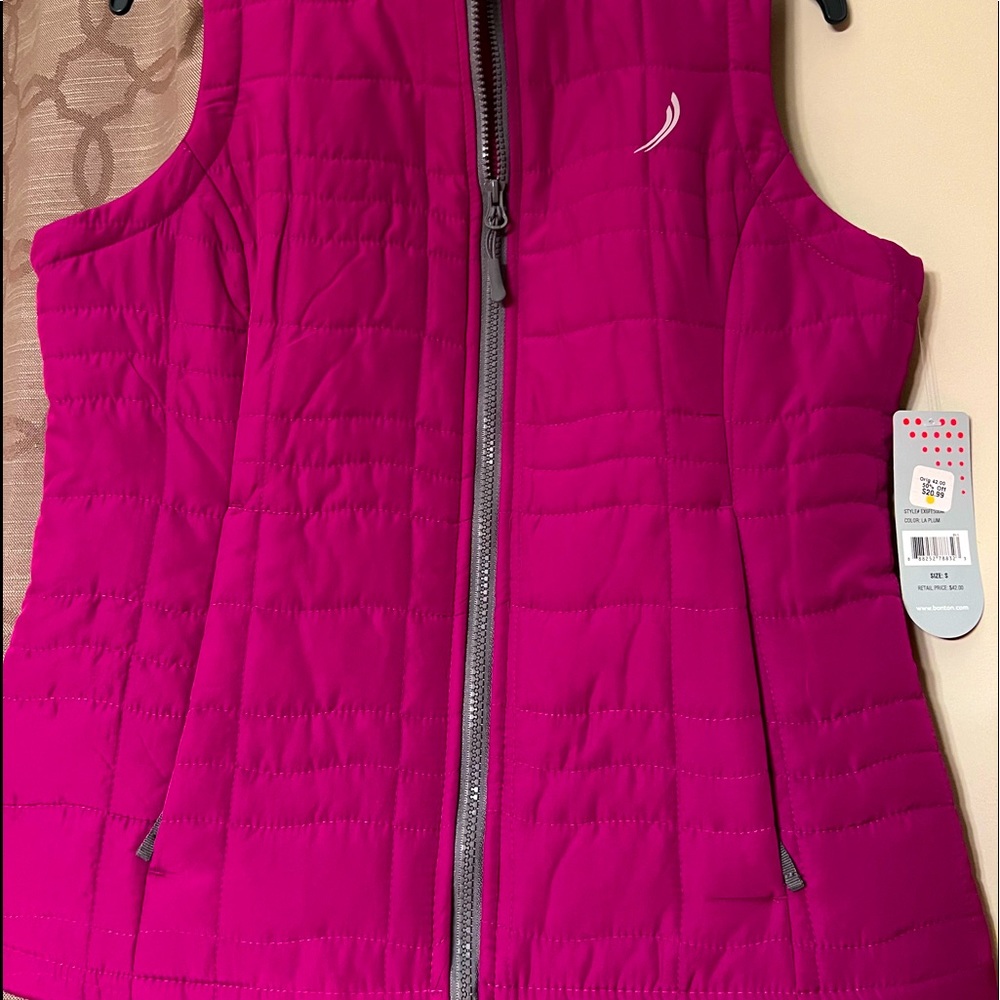 Plum winter vest